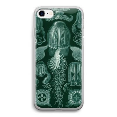 Haeckel Cubomedusae: iPhone SE 2020 Transparant Hoesje