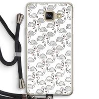 Zwanen: Samsung Galaxy A5 (2016) Transparant Hoesje met koord