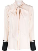 Victoria Beckham blouse en soie à plis - Rose