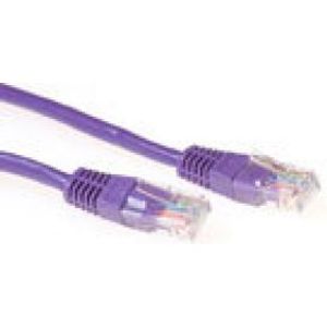 ACT Paarse 7 meter U/UTP CAT6 patchkabel met RJ45 connectoren