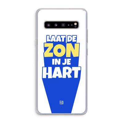Laat de zon in je hart: Samsung Galaxy S10 5G Transparant Hoesje