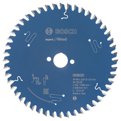 CIRKELZAAGBL.160X20MM 48T 4021