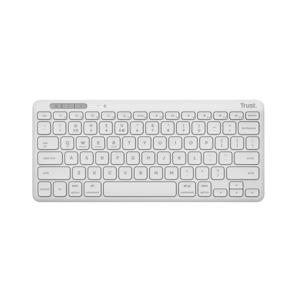 Trust Lyra toetsenbord Universeel RF-draadloos + Bluetooth QWERTY Amerikaans Engels Wit
