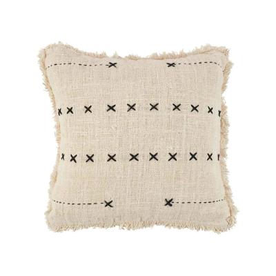 Kussenhoes De French Kiss - natuurlijk zwart - 50x50cm
