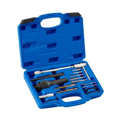 Gloeibougie gereedschap - & Schroefdraadreparatieset - 16 delen