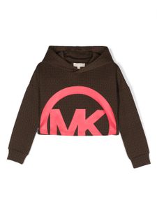 Michael Kors Kids hoodie à logo imprimé - Marron