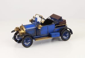 Miniatuurmodel tinnen blauwe Oldtimer