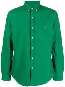 Polo Ralph Lauren chemise à motif Polo Pony brodé - Vert