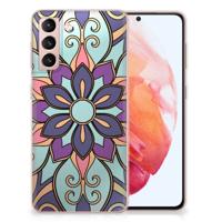 Samsung Galaxy S21 | TPU Case | Purple Flower