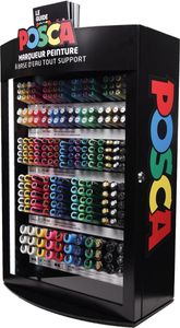 Posca paintmarker, NL display van 281 stuks, assorti