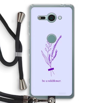 Be a wildflower: Sony Xperia XZ2 Compact Transparant Hoesje met koord