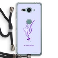 Be a wildflower: Sony Xperia XZ2 Compact Transparant Hoesje met koord