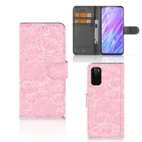 Samsung Galaxy S20 Hoesje White Flowers
