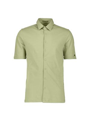 No- Excess Shirt Short Sleeve Twill Jersey 31420386 Overhemd 050 Green