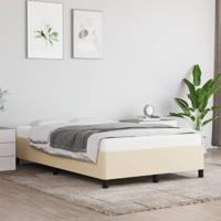 Bedframe zonder matras 120x190 cm stof crèmekleurig - thumbnail