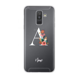 Pink Bouquet: Samsung Galaxy A6 Plus (2018) Transparant Hoesje