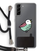Birdy: Samsung Galaxy S21 Plus Transparant Hoesje met koord