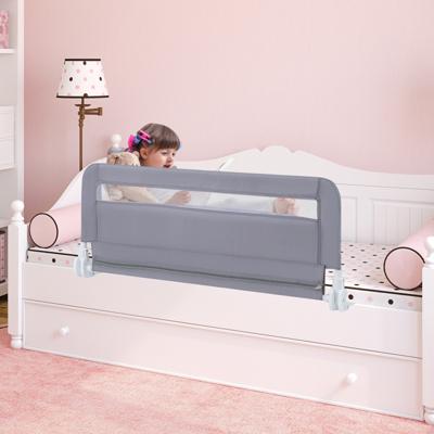 Bedhekje voor Peuters 100 cm Opvouwbaar Babybedhekje met Afneembare & Wasbare Hoes Grijs