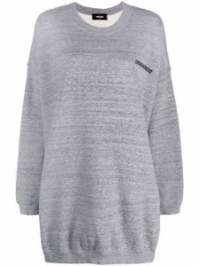 DSQUARED2 robe-pull à logo imprimé - Gris