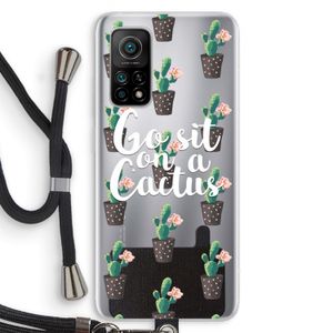 Cactus quote: Xiaomi Mi 10T 5G Transparant Hoesje met koord