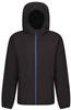 Ragetta RG690 Navigate Hooded Full Zip Fleece - Black/New Royal - XL