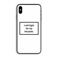 Fight for my fairytale: iPhone XS Max Biologisch afbreekbaar hoesje