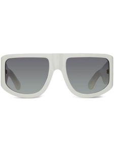 Linda Farrow lunettes de soleil à monture oversize - Blanc