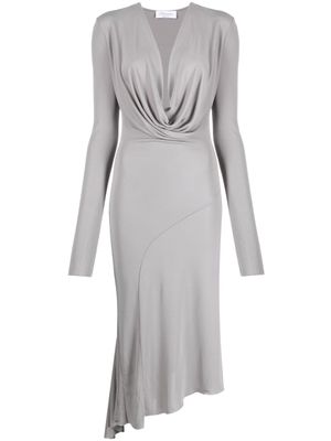 Blumarine robe courte à col bénitier - Gris