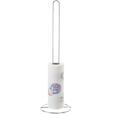 Wc/toiletrol houder staand zilver 56 cm