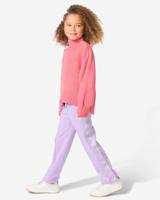 HEMA Kinderbroek straight fit bloemen lila (lila)