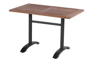 Hartman | Bistrotafel Teak 110 x 70 cm | Carbon Black