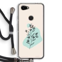 Violets are blue: Pixel 3a Transparant Hoesje met koord