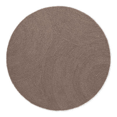 Vloerkleed Eleni Rond - Taupe maat: xcm - materiaal: Wol - Dekbed-Discounter.nl