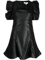 Likely robe Alia en cuir artificiel - Noir