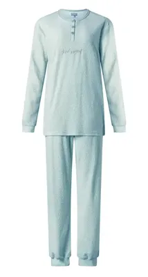 Cocodream dames pyjama velours - Good Night - Warme winter vrouwen pyjama