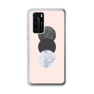 Marmeren cirkels: Huawei P40 Transparant Hoesje
