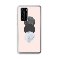 Marmeren cirkels: Huawei P40 Transparant Hoesje