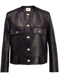 KHAITE veste The Laybin en cuir - Noir