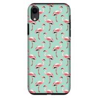 Flamingoprint groen: iPhone XR Tough Case