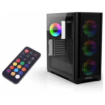 INCA EMG-17XB Midi-tower PC-behuizing Zwart