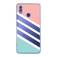 Strepen pastel: Honor Note 10 Transparant Hoesje