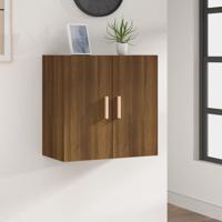 Wandkast 60x30x60 cm bewerkt hout bruin eikenkleur - thumbnail