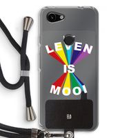 Het Leven Is Mooi: Pixel 3a Transparant Hoesje met koord