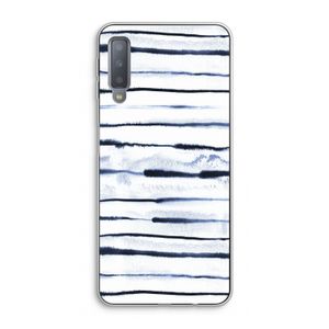 Ink Stripes: Samsung Galaxy A7 (2018) Transparant Hoesje