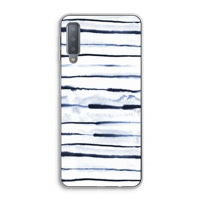Ink Stripes: Samsung Galaxy A7 (2018) Transparant Hoesje
