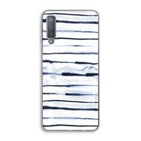 Ink Stripes: Samsung Galaxy A7 (2018) Transparant Hoesje
