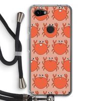 Krab: Pixel 3a Transparant Hoesje met koord