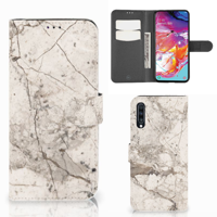 Samsung Galaxy A70 | Bookcase | Marmer Beige