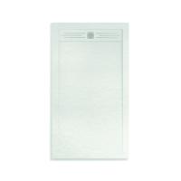 Douchebak BWS Veroni Elite 160x90 cm Composietsteen Wit