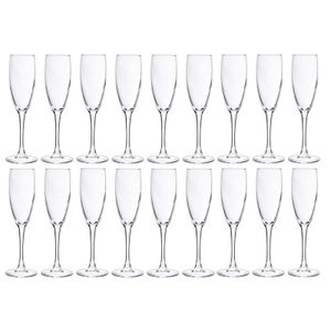 18x Champagneglazen/flutes 190 ml